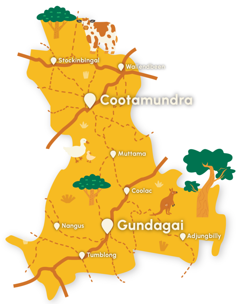 Illustrated Map of Cootamundra